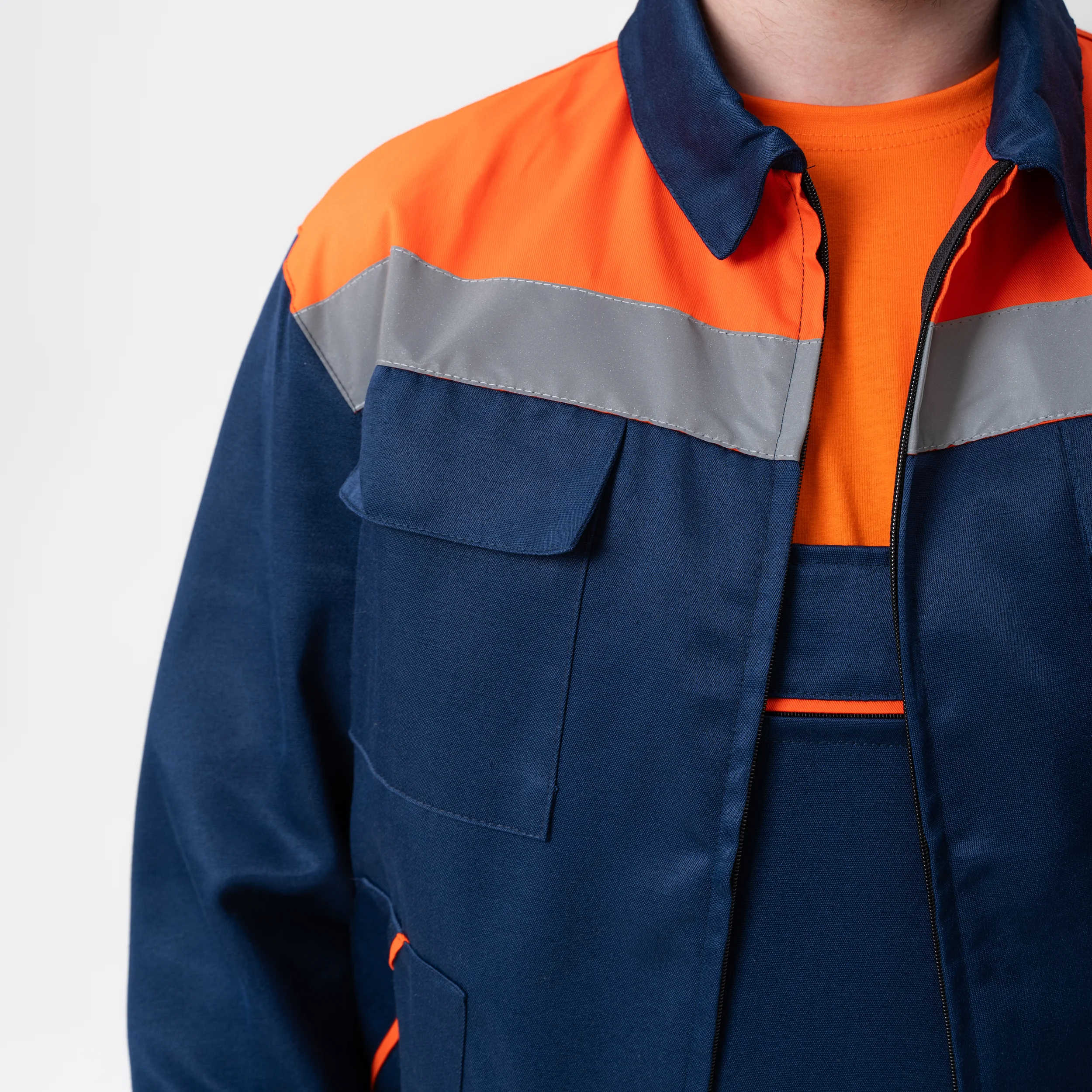 Костюм темно-синий 001 (куртка+полукомбинезон)