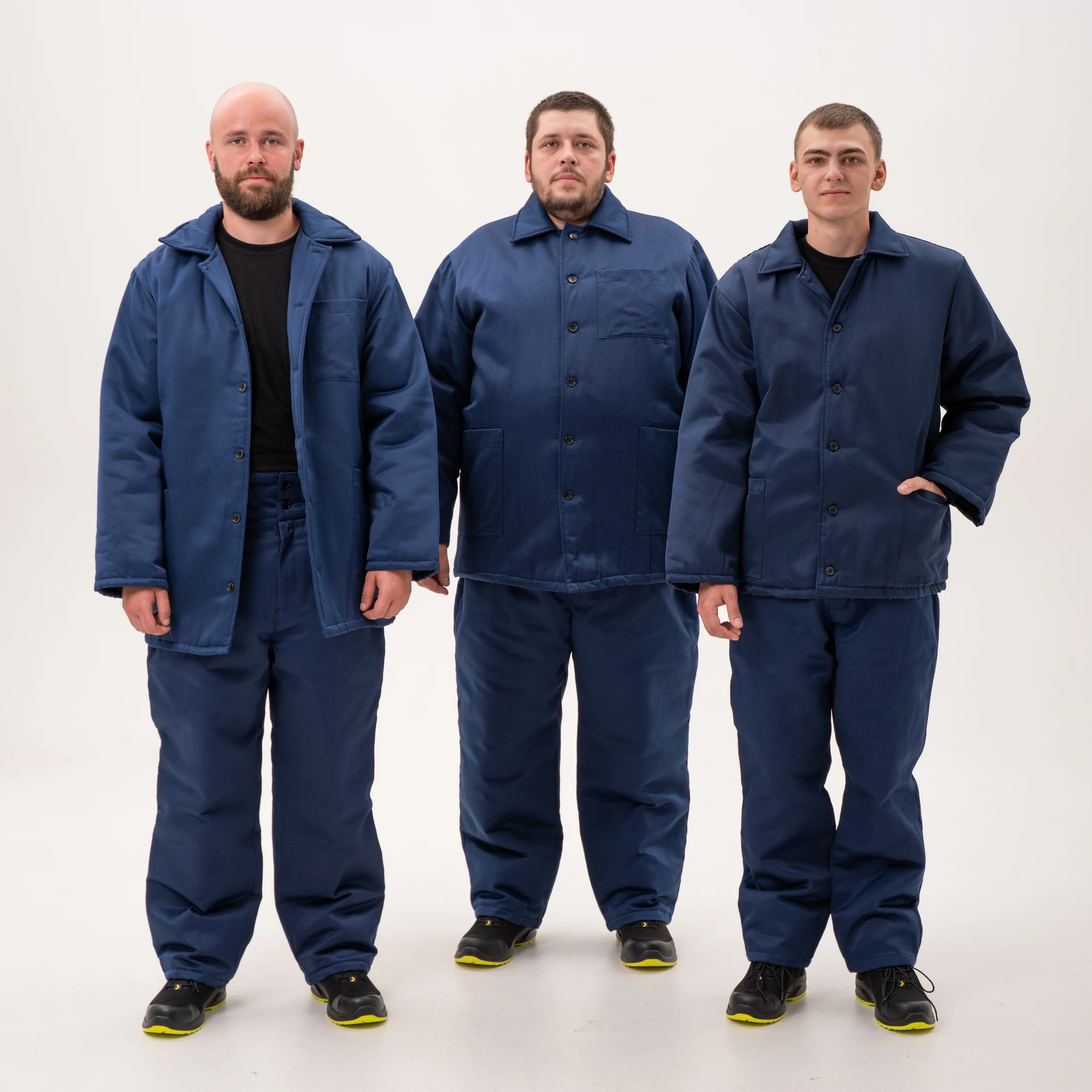 Фуфайка на пуговицах - синяя Фуфайка на пуговицах - синяя