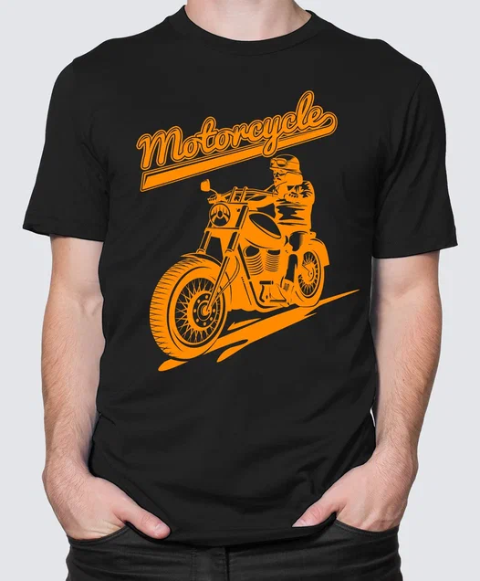 Футболка с Принтом "MOTO" (BLACK)