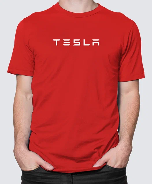 Футболка с Принтом "TESLA" (RED)